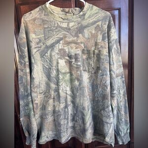 Vintage Jerzees Outdoors Camouflage Long Sleeve